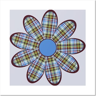 Plaid Coneflower Posters and Art